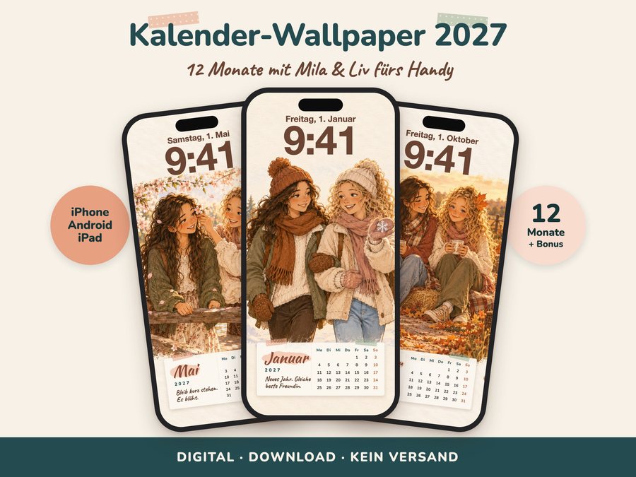Kalender-Wallpaper 2027