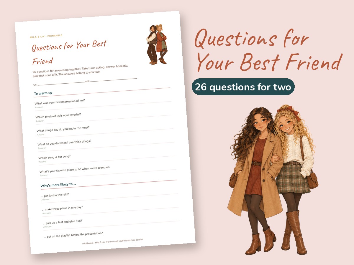 Questions to Ask Your Best Friend