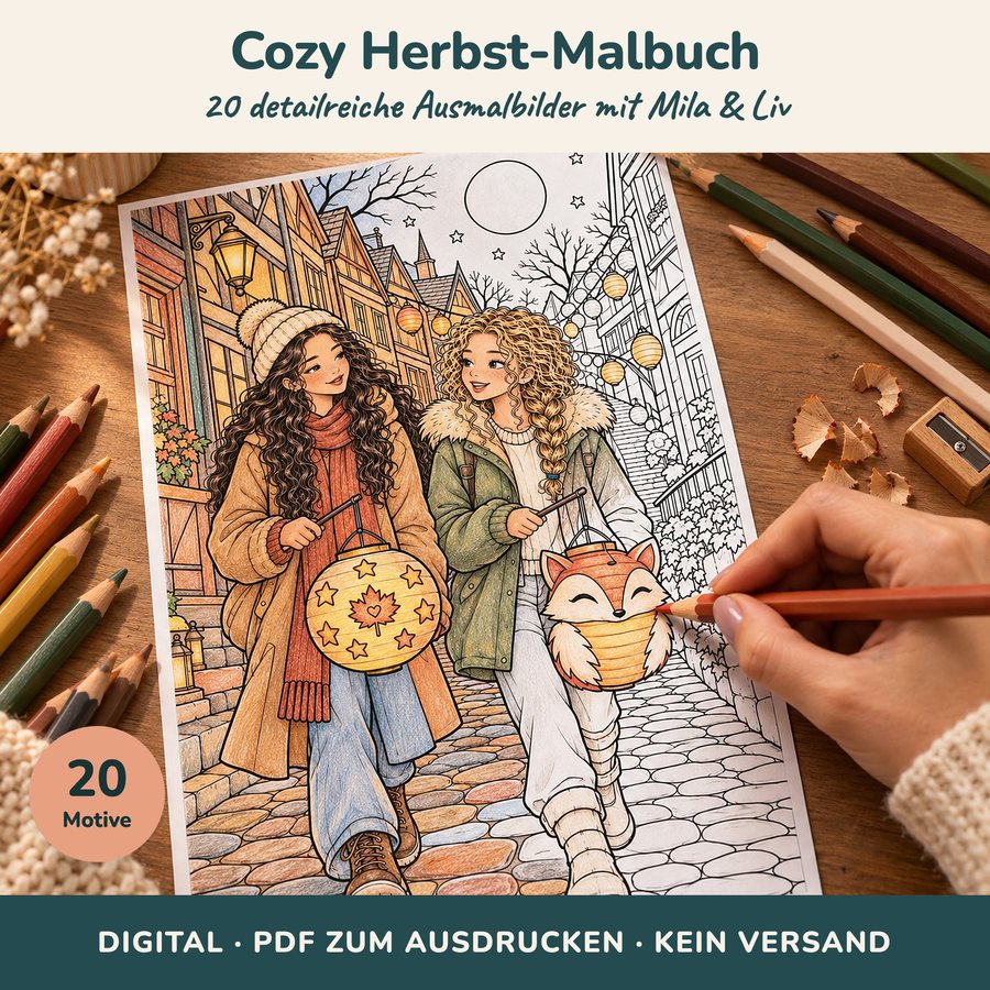 Cozy Malbuch Herbst