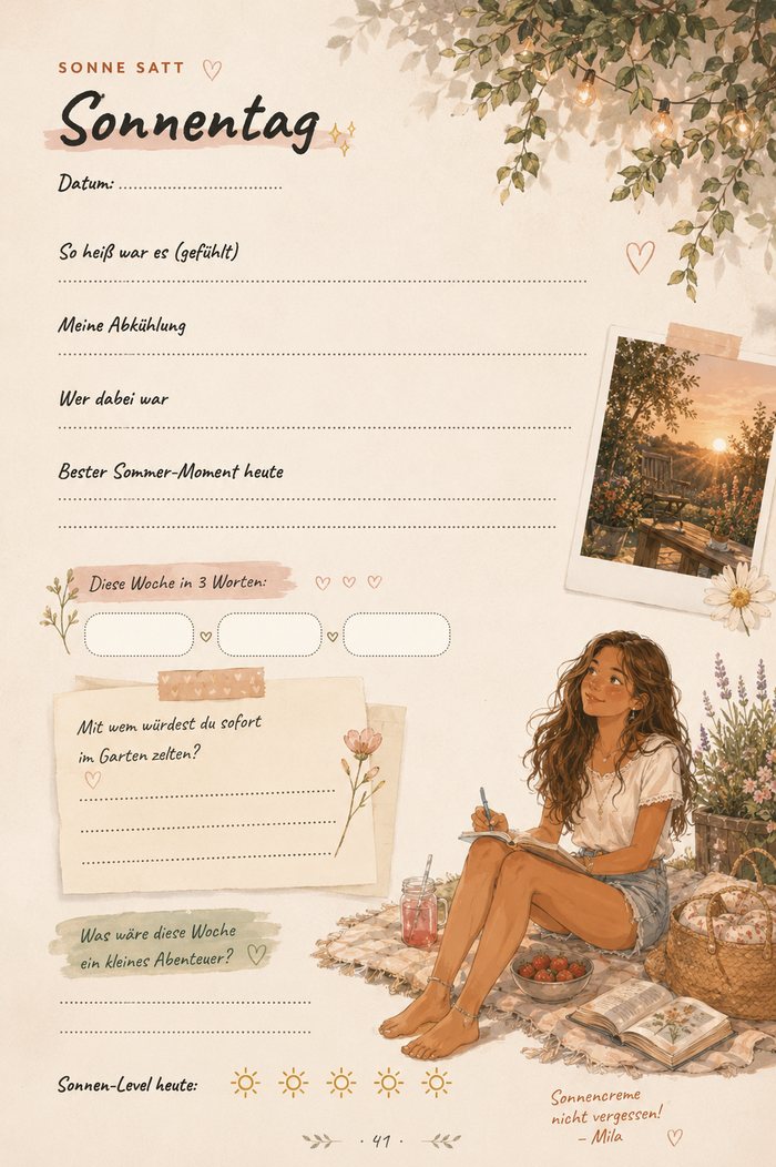 SUNKISSED, Innenseite